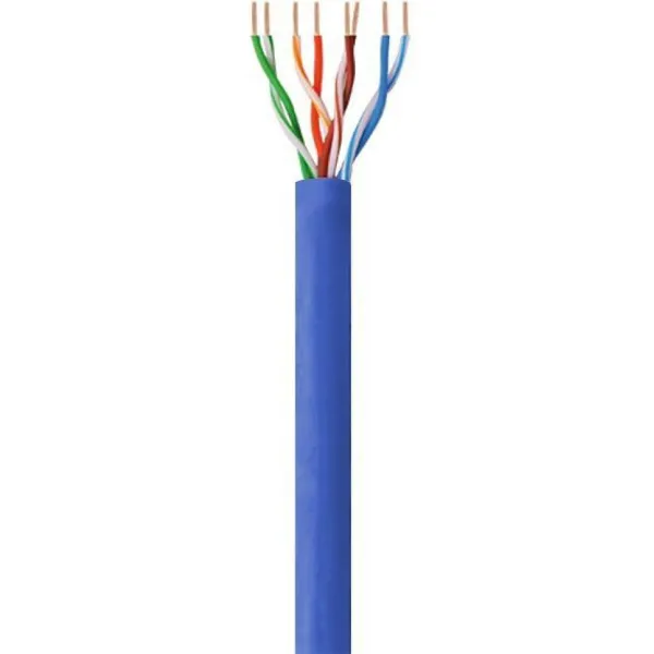 UTP 6 kategorijos kietas tinklo laidas Techly ITP6-CCA-305-BL Mėlyna 305 m
