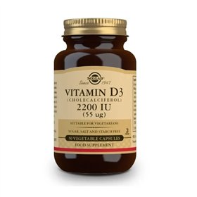 Solgar Vitamin D3 2200 IU (55 mcg) 50 Capsules