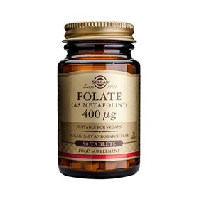 Solgar Folate 400cmg 50 Tablets