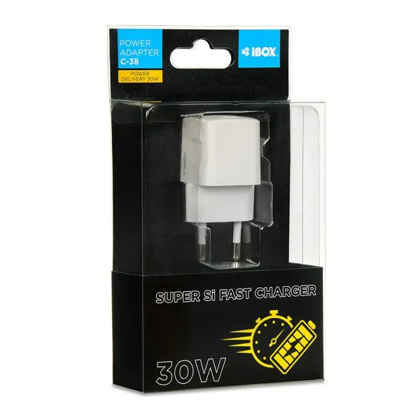 Seinalaadija Ibox iBOX C-38W Valge 30 W
