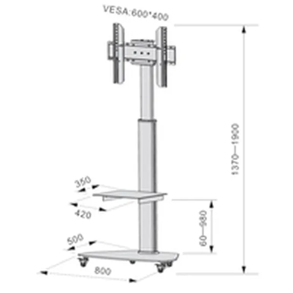 TV Statīvs Techly ICA-TR3SL 40 kg 70" 37"