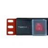 Schuko 19" 8 virzienu daudzligzdu adapteris ar ieslēgšanas/izslēgšanas slēdzi Techly I-CASE STRIP-81UD Melns Sarkans 3500 W (3 m
