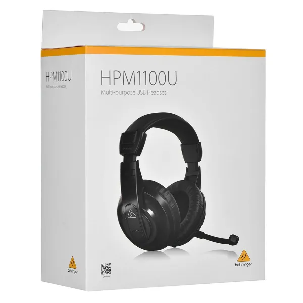 Ausinės su mikrofonu Behringer HPM1100 Juoda
