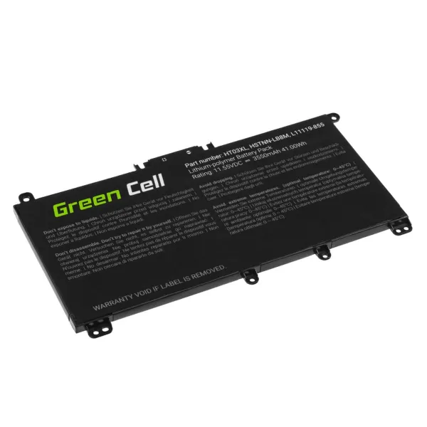 Kannettavan tietokoneen akku Green Cell HP163 Musta 3400 mAh
