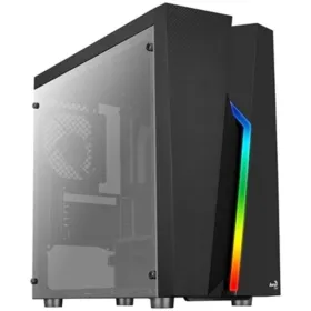 ATX Pus-torņveida Kārba Aerocool Bolt Mini RGB Melns Daudzkrāsains