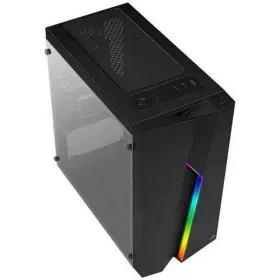 ATX Pus-torņveida Kārba Aerocool Bolt Mini RGB Melns Daudzkrāsains