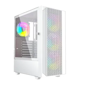 ATX Semi-tower Korpus GEMBIRD Fornax 4000W ARGB Valge Mitmevärviline