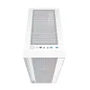 ATX Semi-tower Korpus GEMBIRD Fornax 4000W ARGB Valge Mitmevärviline