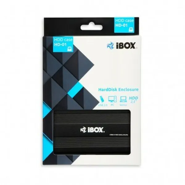 Išorinio disko korpusas Ibox HD-01 Juoda 2,5"