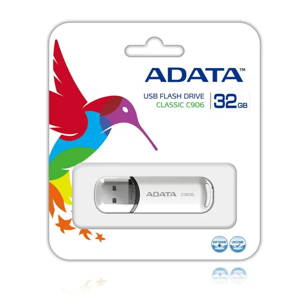 USB atmintukas Adata C906 Balta 32 GB