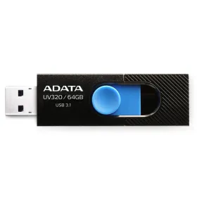 USB atmintukas Adata UV320 64 GB Juoda / Mėlyna