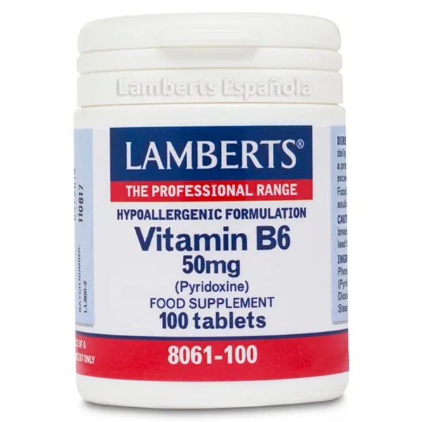 Lamberts Vitamina B6 50 Mg 100 Tabs
