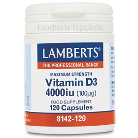 Lamberts Vitamina D 4000 Ui 100µg 120 Tabs