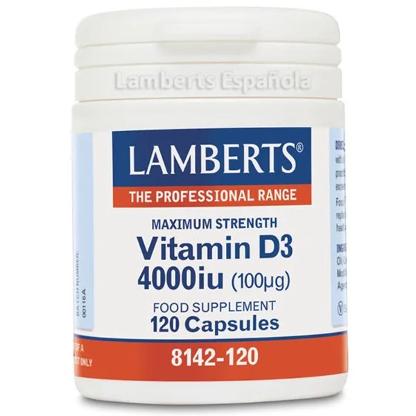 Lamberts Vitamina D 4000 Ui 100µg 120 Tabs