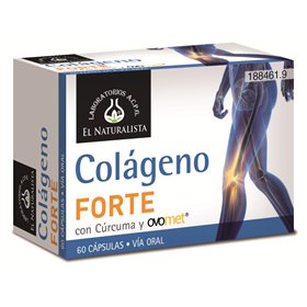 El Natural Colageno Forte Con Curcuma y Ovomet 60 Capsulas