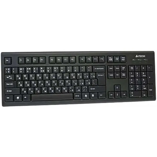 Klaviatūra A4 Tech KR-85 Juoda Anglų EEUU QWERTY