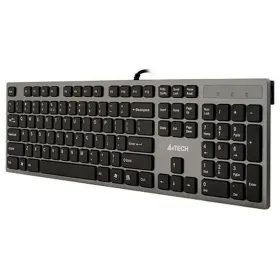 Klaviatūra A4 Tech KV-300H QWERTY Juoda Pilka Monochrominis Juoda / Pilka