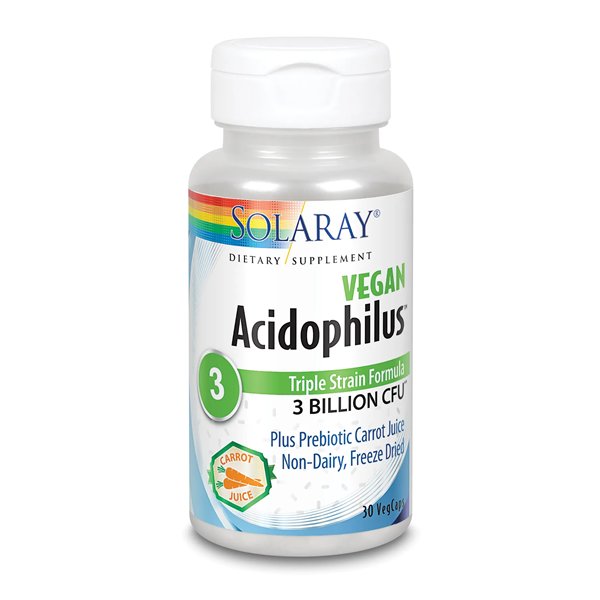 Solaray Acidophilus Plus 3 Billion 30 Caps