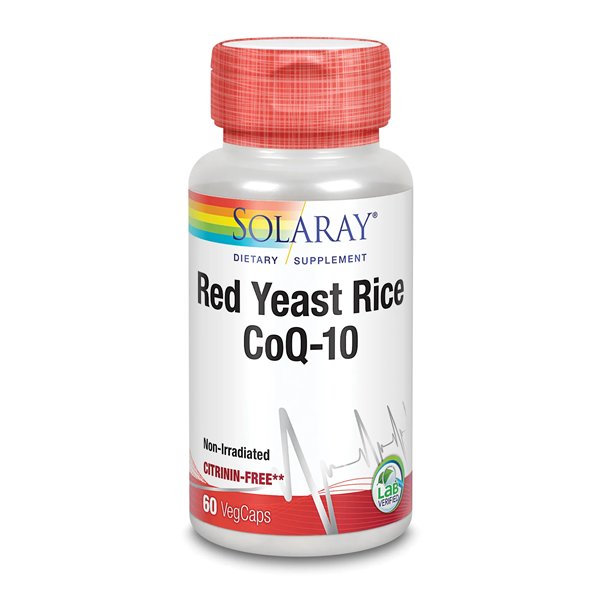 Solaray Red Yeast Rice Plus Q10 60 Vcaps