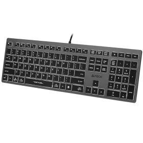 Klaviatūra A4 Tech A4TKLA47125 Balta Juoda Pilka QWERTY