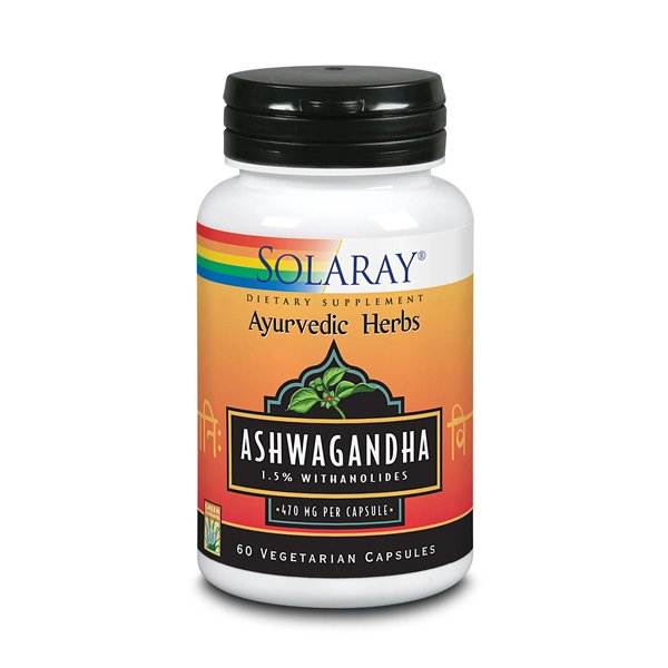 Ashwagandha 470 Mg 60 Caps Vegetales-Solaray