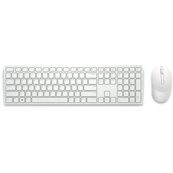 Клавиатура и беспроводная мышь Dell KM5221W-WH Белый Qwerty US