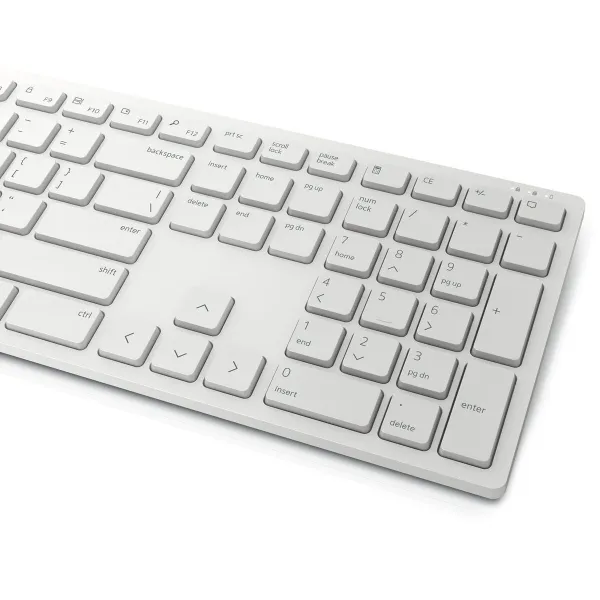 Клавиатура и беспроводная мышь Dell KM5221W-WH Белый Qwerty US
