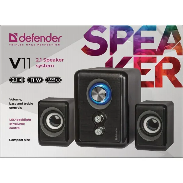 Динамики для ПК Defender V11 Чёрный