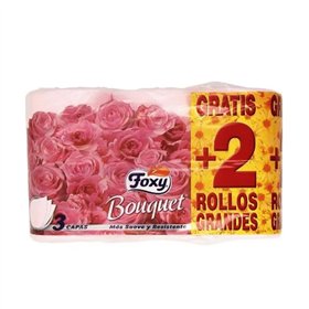 Foxy Bouquet Color Toilet Paper 3 Layers 4 + 2 Rolls