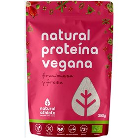 Natural Athlete Proteina Vegana Fresa y Frambuesa Bio 350g