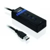 USB Centrmezgls Ibox IUH3FB Melns