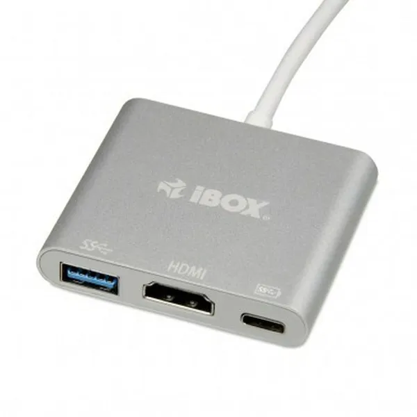 USB-разветвитель Ibox IUH3CFT1 Белый Серебристый