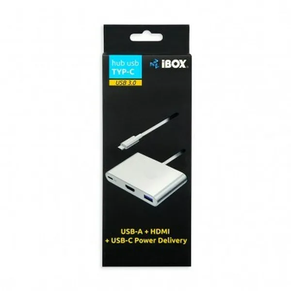 USB-разветвитель Ibox IUH3CFT1 Белый Серебристый