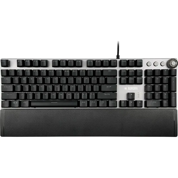 Klaviatūra Ibox AURORA K-3 Juoda/Sidabras Sidabras QWERTY
