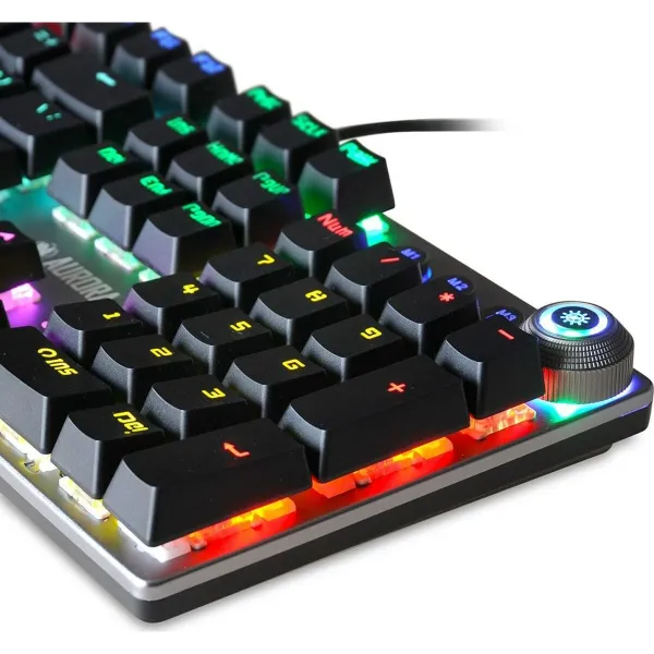Klaviatūra Ibox AURORA K-3 Juoda/Sidabras Sidabras QWERTY