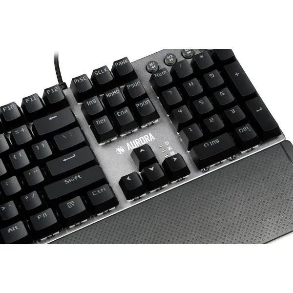 Klaviatūra Ibox AURORA K-3 Juoda/Sidabras Sidabras QWERTY