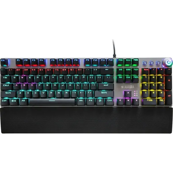 Klaviatūra Ibox AURORA K-3 Juoda/Sidabras Sidabras QWERTY