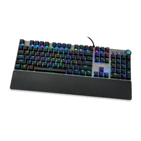 Klaviatūra Ibox AURORA K-4 Juoda Juoda/Sidabras QWERTY
