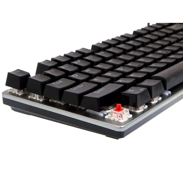 Klaviatūra Ibox AURORA K-4 Juoda Juoda/Sidabras QWERTY