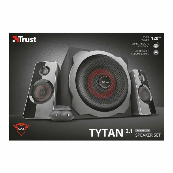 Динамики для ПК Trust GXT 38 2.1 Чёрный Красный/Черный 60 W