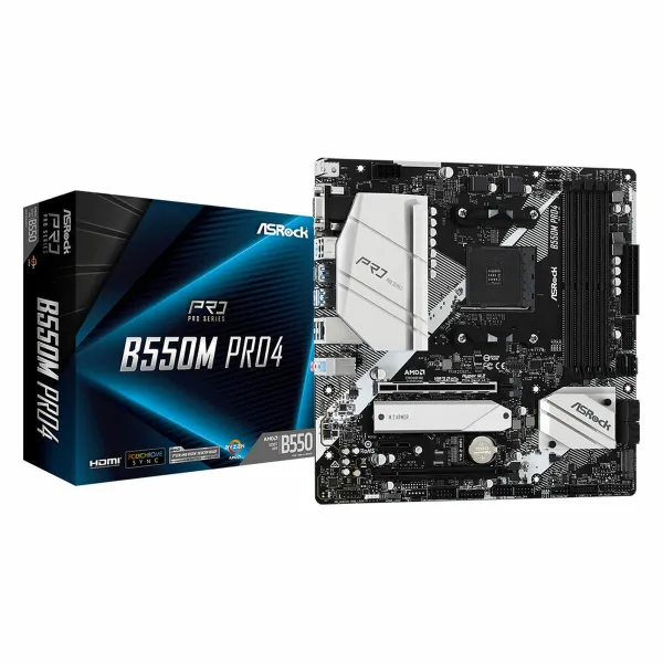 Pagrindinė plokštė ASRock B550M Pro4 AMD B550 AMD AM4