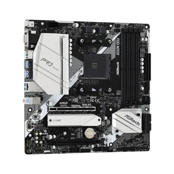 Pagrindinė plokštė ASRock B550M Pro4 AMD B550 AMD AM4