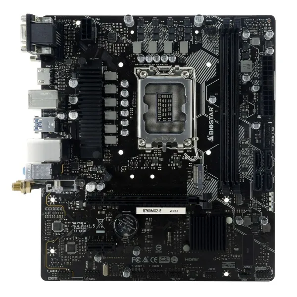Pagrindinė plokštė Biostar B760MX2E                        LGA 1700 Intel B760