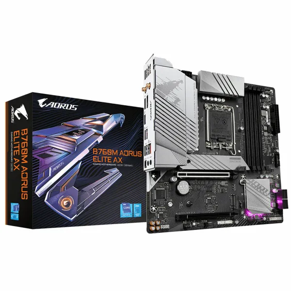 Pagrindinė plokštė Gigabyte B760M AORUS ELITE AX LGA 1700 Intel B760