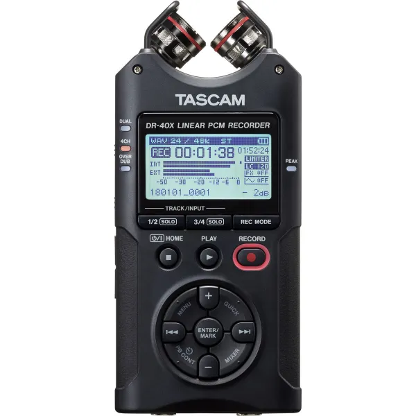 Salvesti Tascam DR-40X Sinine Must