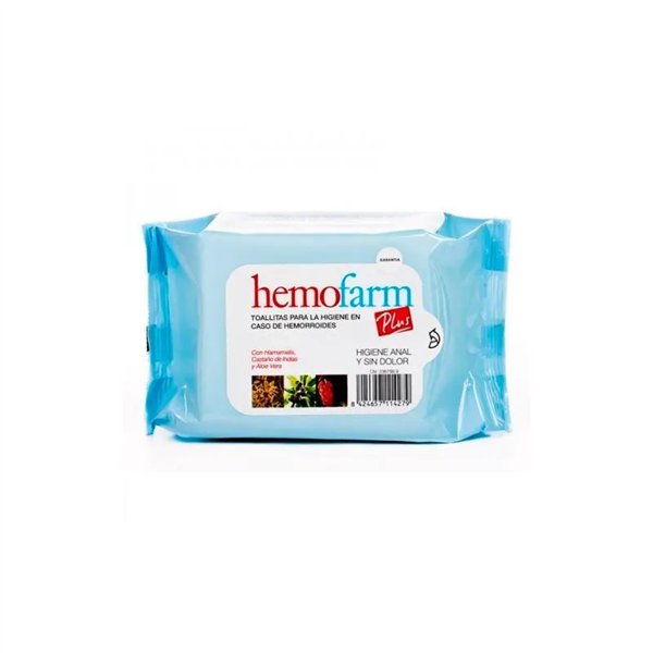 Hemofarm Plus Wet Wipes 20 Envelopes