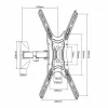 Подставка для ТВ MacLean MC-758 55" 13" 30 Kg
