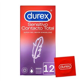Durex Sensitivo Contacto Total 12 Preservativos