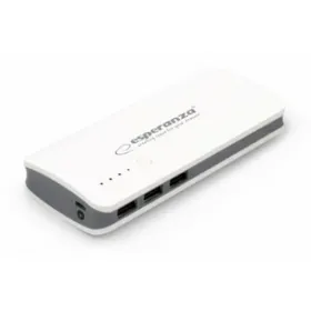 Varavirtalähde Esperanza EMP106WE Valkoinen Harmaa Valkoinen/Harmaa 8000 mAh