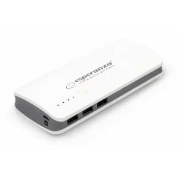 Varavirtalähde Esperanza EMP106WE Valkoinen Harmaa Valkoinen/Harmaa 8000 mAh